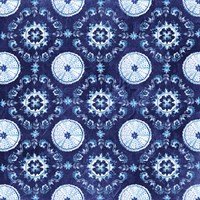 Artisan Medallions Indigo III Framed Print