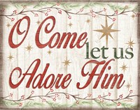 Adore Him Holy Night I Fine Art Print