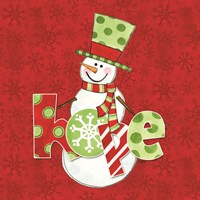 Winter Wonderland Snowmen IV Framed Print