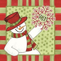 Sentimental Snowmen I Fine Art Print