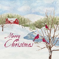 Christmas in the Country IV Merry Christmas Framed Print