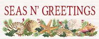 Seas N Greetings panel sign Fine Art Print