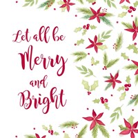 Be Joyful Merry and Bright Framed Print