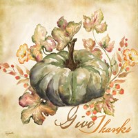 Watercolor Harvest I Framed Print