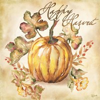 Watercolor Harvest II Framed Print