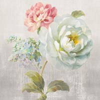 Textile Floral Square I No Lace Fine Art Print