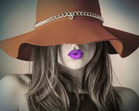 Vintage Fashion - Brown Hat Fine Art Print