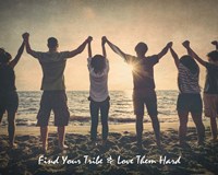 Find Your Tribe - Joined Hands Fine Art Print