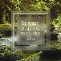 The Truth is Rarely Pure - Forest and Stream Fine Art Print