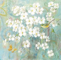 Spring Dream I Butterfly and Bird Fine Art Print