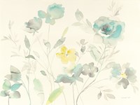 Aqua Roses Fine Art Print