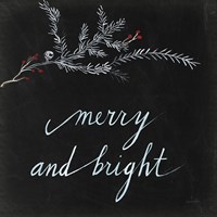 Cardinal Chalkboard III Fine Art Print