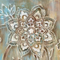 Henna II Blue Fine Art Print