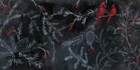 Cardinal Chalkboard Fine Art Print