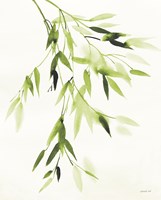 Bamboo Leaves IV Green Fine Art Print