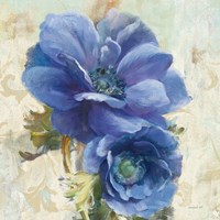 Rich Anemones II on Ivory Fine Art Print