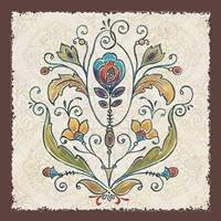 Mediterranean Flair V Framed Print