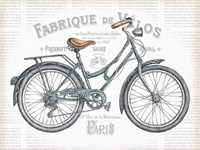 Bicycles I v2 Fine Art Print
