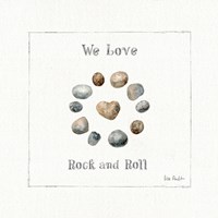 Pebbles and Sandpipers VIII Framed Print