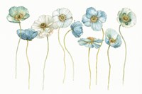 My Greenhouse Poppies Silhouettes Fine Art Print