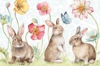 Spring Softies Bunnies I Fine Art Print