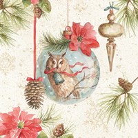 Woodland Holiday II Framed Print