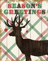 Simple Living Holiday Deer Framed Print