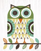 Folk Lodge Owl Earth Fine Art Print