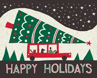Jolly Holiday Tree Fine Art Print