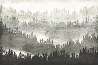 Mountainscape Silver Fine Art Print