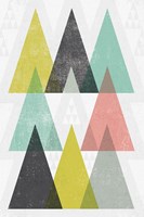 Mod Triangles IV Framed Print