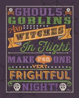 Halloween Talk II Color Purple Fine Art Print