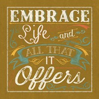 Life Is I Color Yellow Fine Art Print