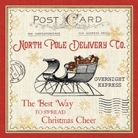 North Pole Express II Framed Print