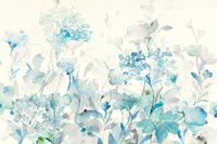 Translucent Garden Blue Crop Fine Art Print