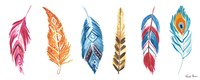 Rainbow Feathers II Fine Art Print