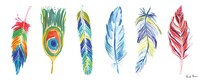 Rainbow Feathers I Fine Art Print