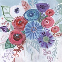 Floral Jewels II Fine Art Print