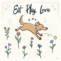 Dogs in the Garden II Fine Art Print