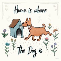 Dogs in the Garden V Fine Art Print