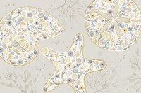 Seaside Blossoms V Neutral Fine Art Print