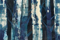 Deep Woods III Indigo Fine Art Print