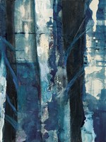 Deep Woods I Indigo Fine Art Print