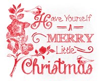 Chalkboard Christmas Sayings V on white Fine Art Print