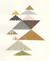 Modern Abstract Triangles II Fine Art Print