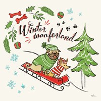 Winter Wooferland V Framed Print