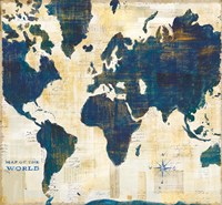 World Map Collage v2 Fine Art Print