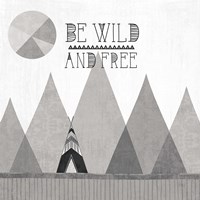 Southwest Geo II BW Framed Print