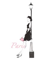 French Chic III Pink on White Fine Art Print