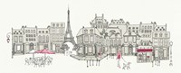 World Cafe II Paris Pink Fine Art Print